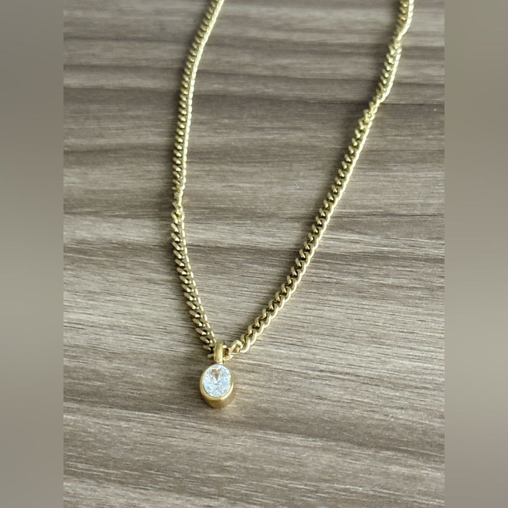 Diamond necklace Q638 - Picture 3 of 6